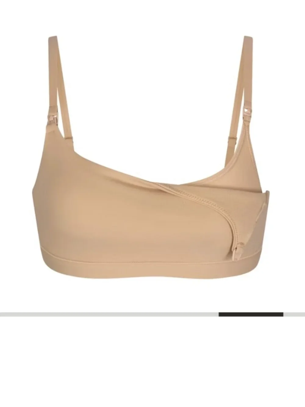 NEW SKIMS Fits Everybody Maternity Pumping Scoop Bra Clay Small Nursing NWT - Picture 4 of 4